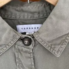 TOPSHOP オリーブグリーン 長袖シャツ UK8のサムネイル
