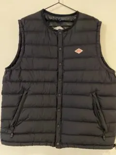 【Sサイズ】DANTON ブラック ダウンベスト 収納袋付き
