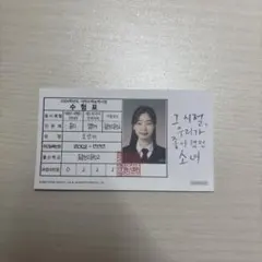 あの夏、僕たちが好きだったソナへ　入場者特典　twiceダヒョン