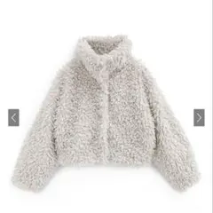 2way襟プードルファーコート　アイボリー　グレイル　GRL