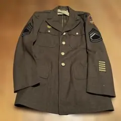 美品 1951年製 カナダ軍バトルドレスブラウス ウール素材サージ サイズ