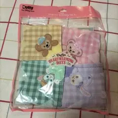 ディズニー　ダッフィー　シェリーメイ　ジェラトーニ　ステラルー　ハンカチセット