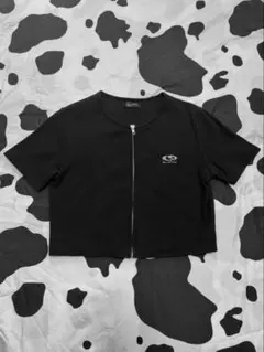 【SLOPPY/スロッピー】半袖 ロゴ Tシャツ ジップTシャツ 短丈