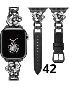 Apple Watchバンド　ブラック　42