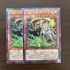 遊戯王　天雷ノ双風神 シーナ　２枚　レリーフ　アルティメットレア　絢嵐