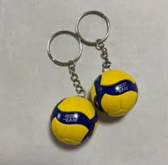 バレーボールキーホルダー　同種2個セット　お揃い　部活