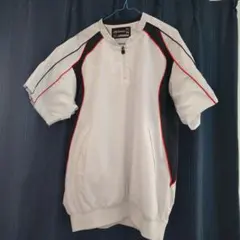 MIZUNO 野球用 ハーフジップ 半袖 Vジャン XOサイズ