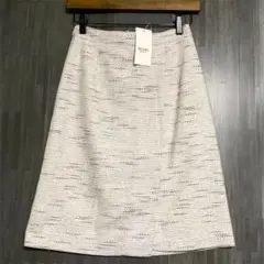 ビームスハート　ラップ風 ツイードタイトスカート　【未使用品】　S