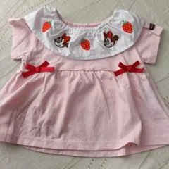 Disney いちご刺繍トップス 90cm