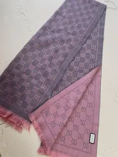M*k様 GUCCI GG柄 グッチ 大判ストール ショール ピンク - メルカリ