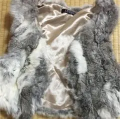 ふわふわリアルラビットファーベスト美品Lydiaリディア