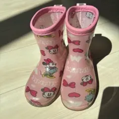 ミニーマウス ピンク 長靴 キッズ用　16センチ　16 ミッキー