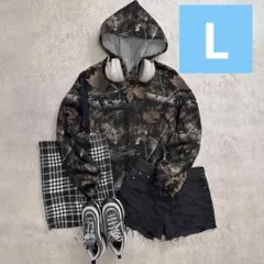 リアルツリー パーカー フーディ 裏起毛 デニム ユニセックス 運動靴