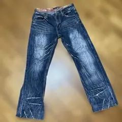 ヴィンテージストレーデニム ブリーチ加工 古着メンズ、ボーイズ