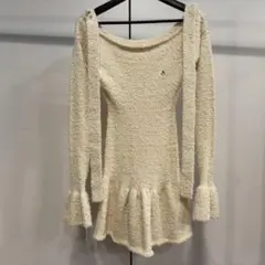 ANDMARY セイラーニットミニドレスワンピース