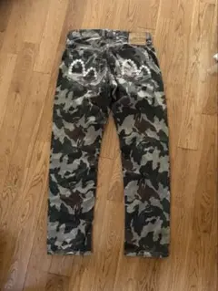 EVISU 迷彩 カモメ デニム パンツ カモ y2kのサムネイル