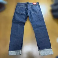 Supreme デニムパンツ 赤パッチ セルビッジ　USA製　濃紺希少36サイズ