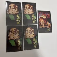 鬼滅の刃　お楽しみくじ　箔押しチェキ風ブロマイド　炭治郎　炭十郎 5点