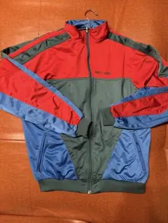 ジップアップジャケット レッド/グリーン/ブルー