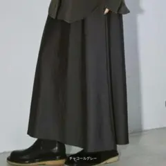 TODAYFUL　Satin Pencil Skirt チャコールグレー 36のサムネイル