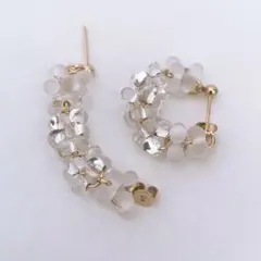 【ゲリラセール】Blanco. じゃらじゃらピアス大 クリアxマットクリア