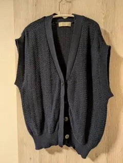 B:MING by BEAMS ニットベスト ネイビーのサムネイル