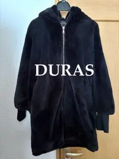 DURAS デュラス ファーコート ポンチョコートBigフーディコート Ｙ２Ｋ