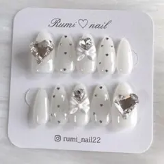 ホワイト ワンホン ネイルチップ 現品