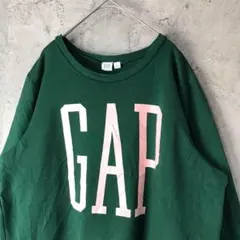 A2096古着　スウェット　グリーン　ギャップ　GAP 緑