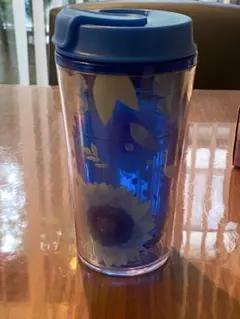 ブルーフラワー　スタバ　タンブラー　スターバックス
