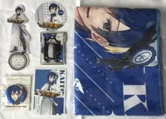 初音ミク アニメイトカフェ KAITO アクスタ 缶バッジ バスタオル カード