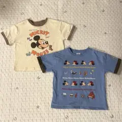 ミッキーミニーTシャツ2枚セット