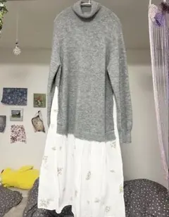 SUPER HAKKA BOUQUET スーパーハッカ　ニットワンピース