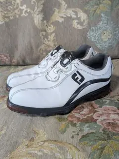 【美品】FootJoy GF3 ゴルフシューズ ホワイト/ブラック フットジョイ