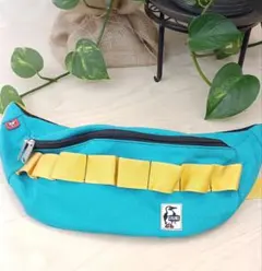 CHUMS ボディバッグ ターコイズ/イエロー