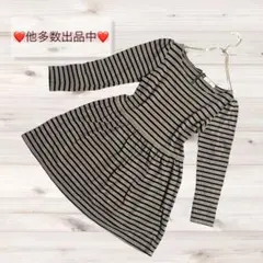 良品❗️【LOWRYS FARM】ボーダーワンピM