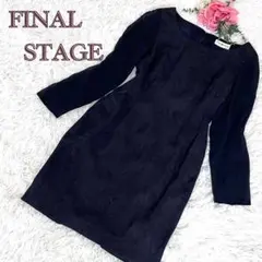 極美品✨FINALSTAGE ファイナルステージ ワンピース ブラック 膝丈のサムネイル