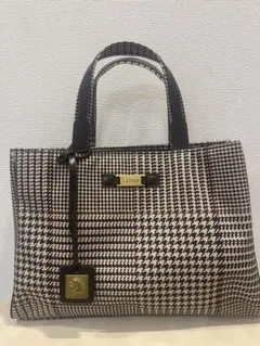 LAUREN RALPH ラルフローレン 千鳥格子 ハンドバッグ