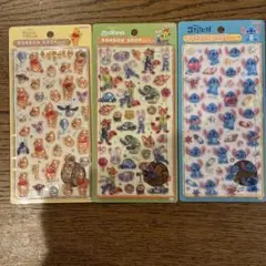 正規品ボンボンドロップシール　スティッチ　ズートピーア　プーさん