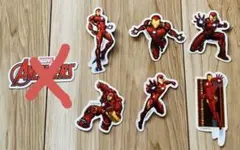 MARVEL アベンジャーズ アイアンマン ステッカーセット　6枚まとめ売り