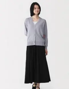 無印良品 ＵＶカットライトニットＶネックカーディガン【Sサイズ】のサムネイル
