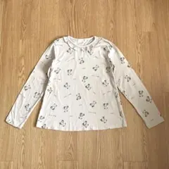 春秋 薄手 130cm ピンク ロンT シャツ 女の子 トレーナー チュニック