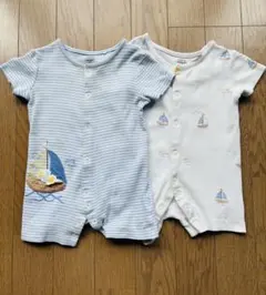 next Fred & Flo ボートプリントロンパース2枚セット