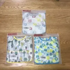 カラフル食事エプロン3枚セット