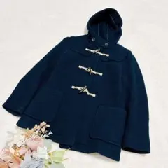 【ユニクロ】UNIQLO レディース ダッフルコート ネイビー L