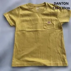 DANTON ポケットTシャツ マスタード　キッズXLサイズのサムネイル