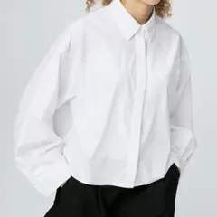 UNIQLO コットンコクーンシャツ オフホワイト Sサイズ　新品未使用