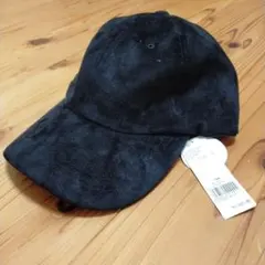 新品タグ付き FSUEDEローキャップ ブラック