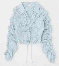MOUSSY シャーリング 長袖シャツ ライトブルーのサムネイル