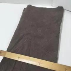 E こげ茶　100×約34　細コーデュロイ　生地 　ダイヤモンドピンタック